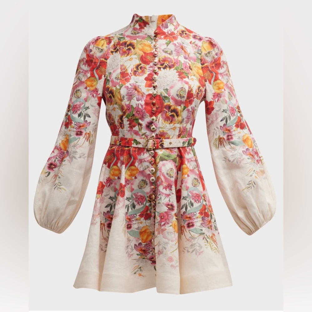 ❌SOLD OUT❌Zimmermann Fliral Linen Dress Size 1 - Picture 9 of 12